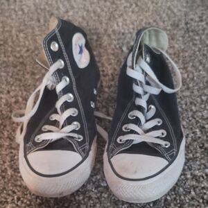 Converse Black and White High-Top Sneakers